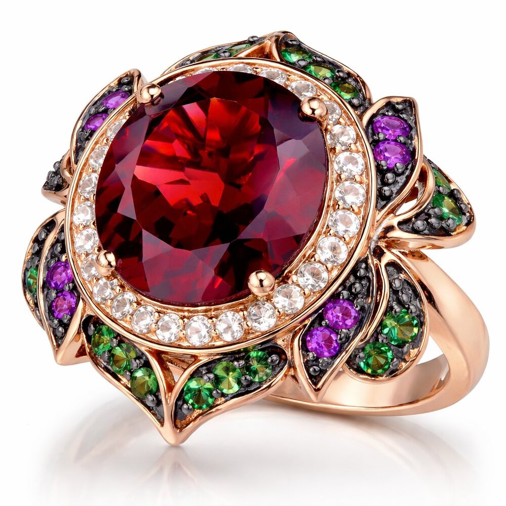 Le Vian Crazies™ Multi-Stone Flower Ring in 14K Rose Gold - Picture 4 of 5